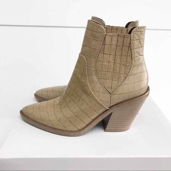 Rebecca Minkoff Sabana Croc Leather Boots - Picture 2 of 7